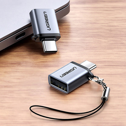 OTG USB-C to USB-A Adapter UGREEN US270 (50283), Gray