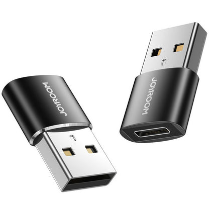 USB-C - USB-A Joyroom S-H152 adat- és töltőadapter, 2 darabos készlet, Fekete