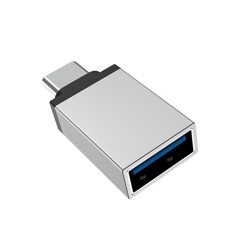 OTG USB-A - USB-C Borofone BV3 adapter, ezüst