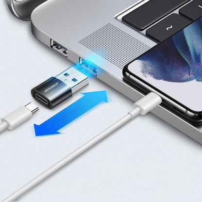 USB-C - USB-A Joyroom S-H152 adat- és töltőadapter, 2 darabos készlet, Fekete