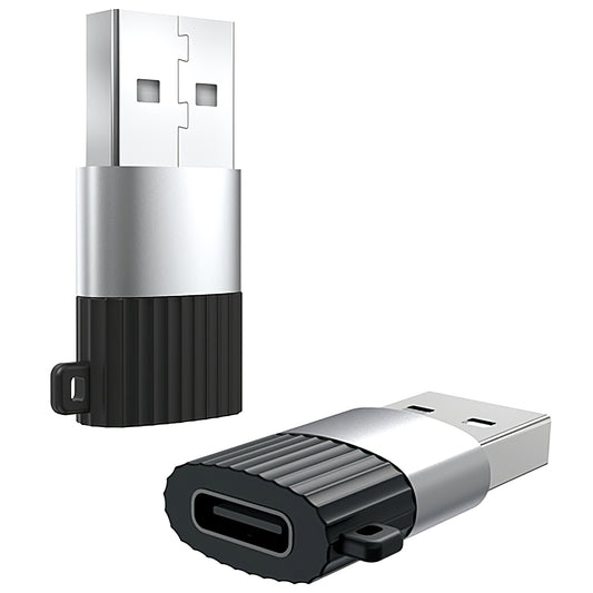 USB-C - USB-A Adat és Töltő Adapter XO Design NB149-E, Fekete