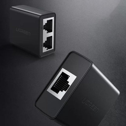 UGREEN CM210 hálózati adapter, RJ45 - 2 x RJ45, fekete