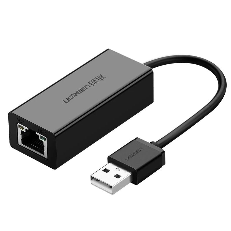 UGREEN CR110 Network Card, RJ45, USB, Black