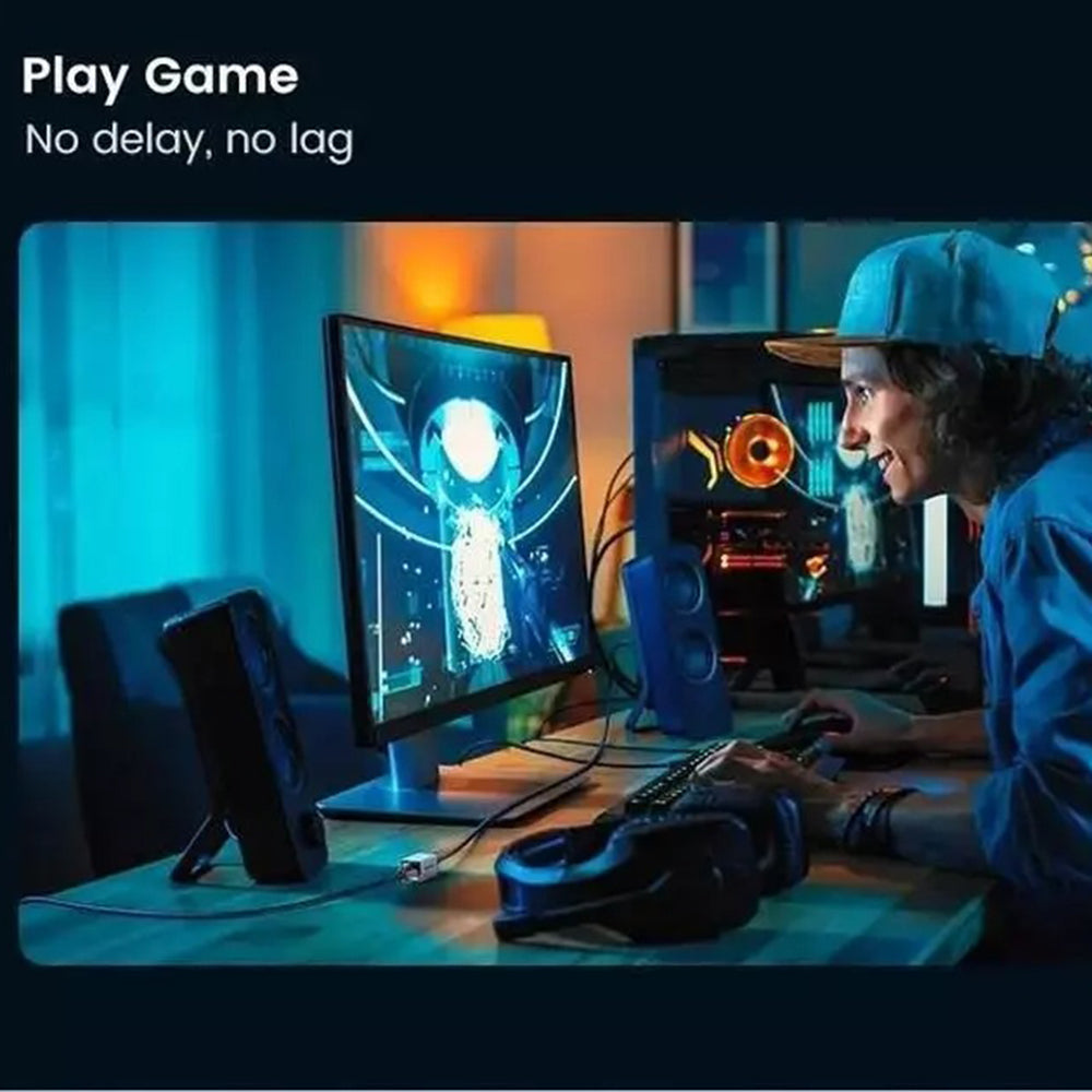 UGREEN NW261 hálózati adapter, RJ45 - RJ45, fekete