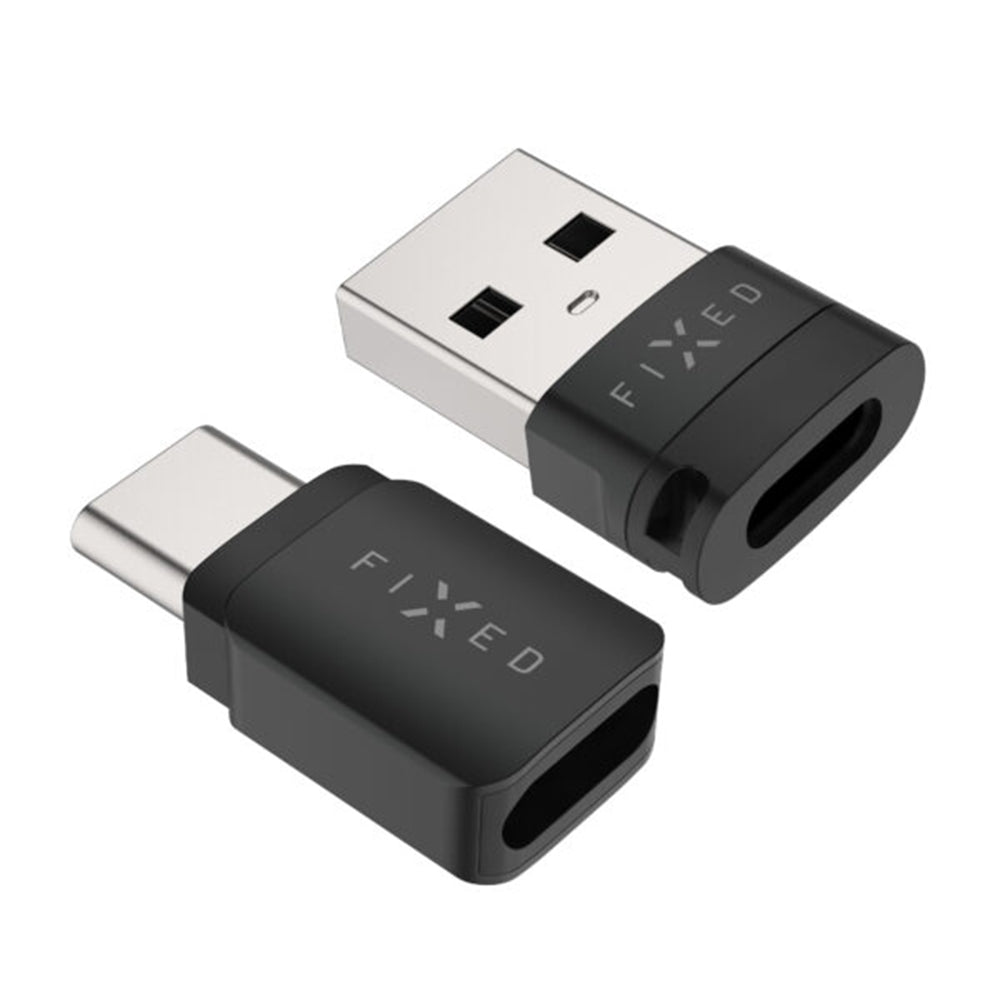USB Adaptor Adatblokkolás Fix, USB-A / USB-C, 2 az 1-ben, Fekete