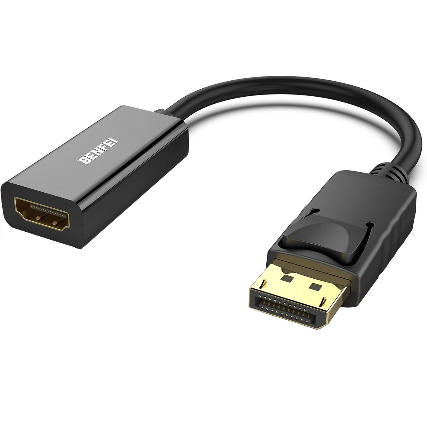 Benfei Video Adapter, DisplayPort - HDMI, 4K, Fekete