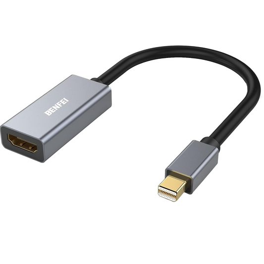 Benfei Videó Adapter, MiniDisplayPort - HDMI, Szürke