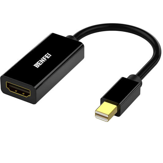 Benfei Videó Adapter, MiniDisplayPort - HDMI, Fekete