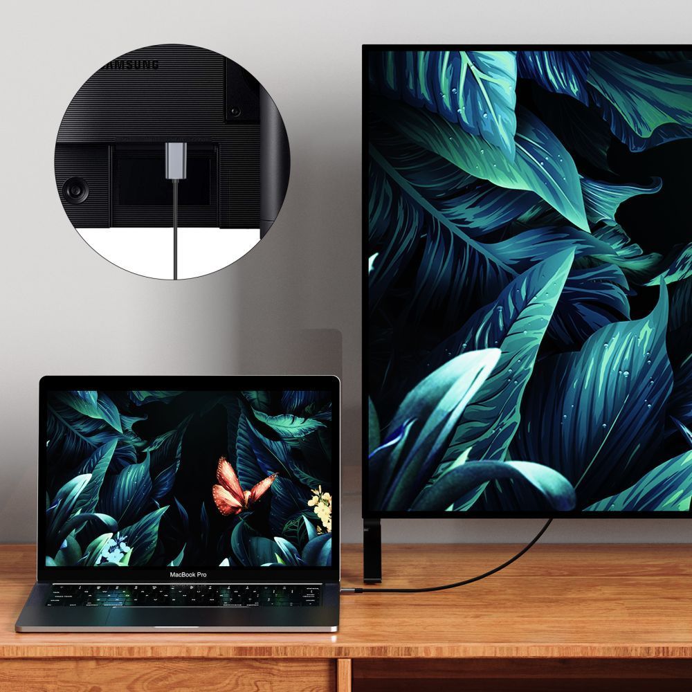 Tech-Protect Ultraboost Videó Adapter, VGA - HDMI, 1080P, Fekete