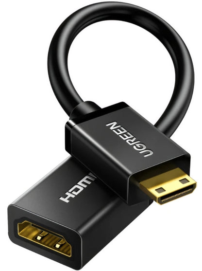 UGREEN 20137 videó adapter, miniHDMI - HDMI, 4K, Fekete