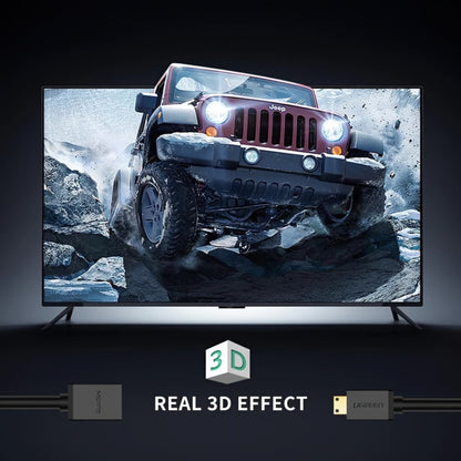 UGREEN 20137 videó adapter, miniHDMI - HDMI, 4K, Fekete