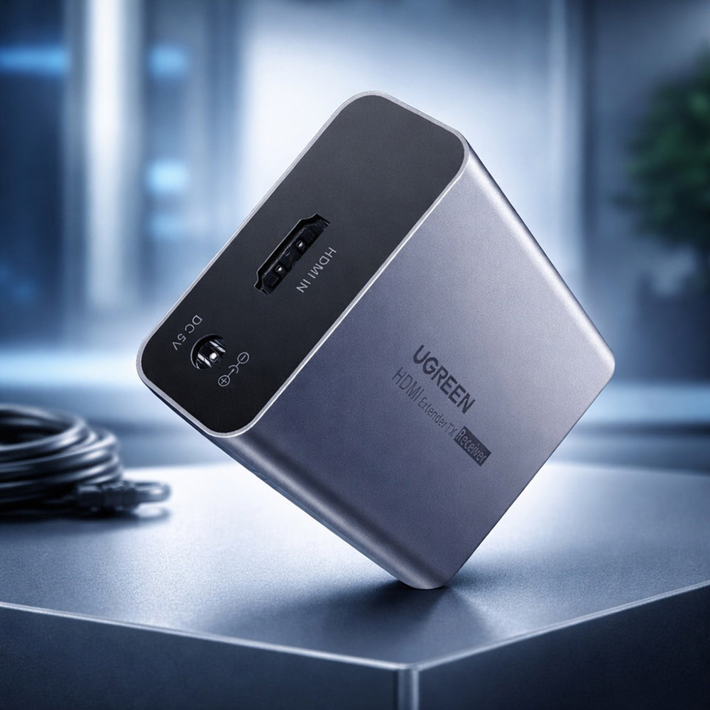 UGREEN CM455 videó átalakító (20519EU), HDMI - RJ45, 1080P, Szürke