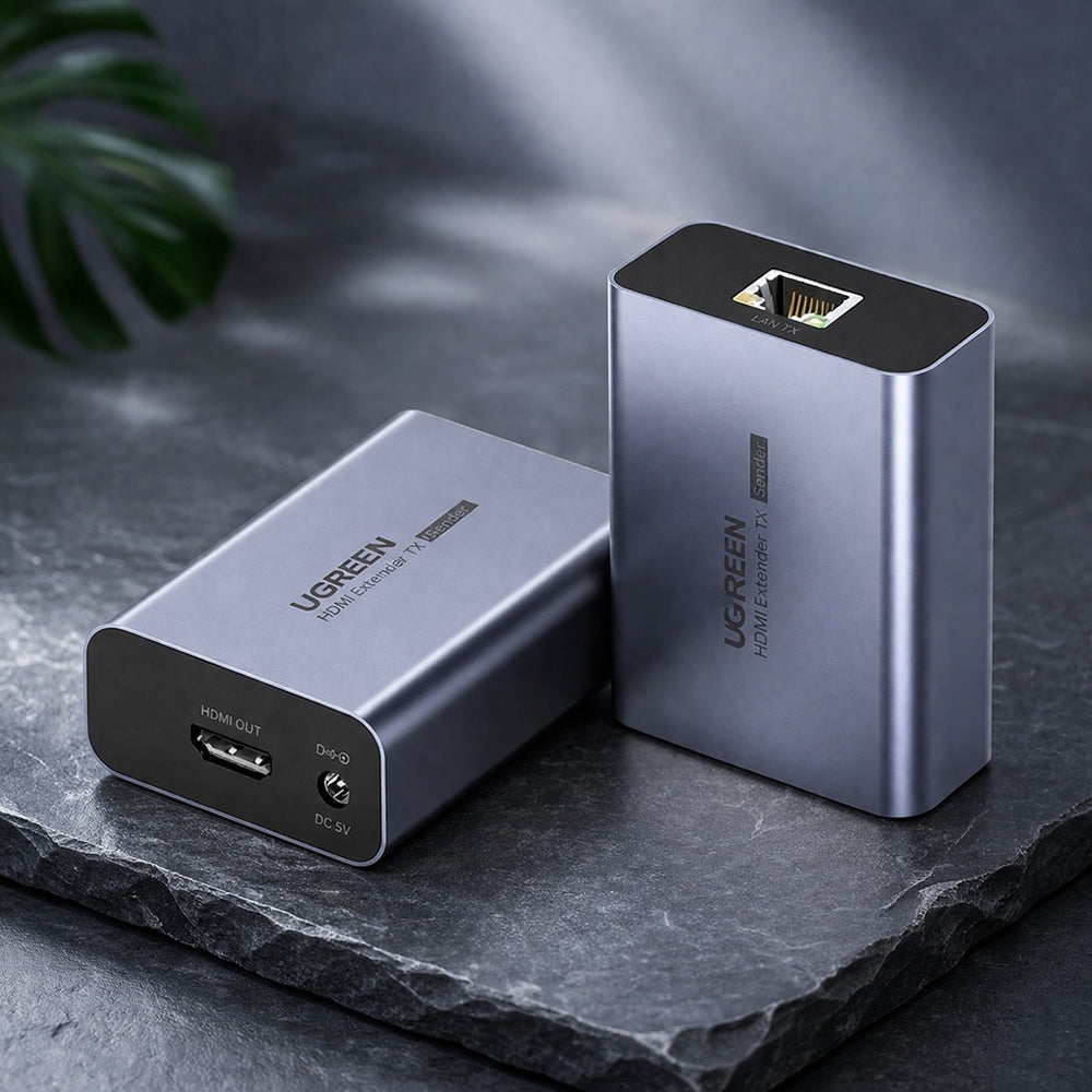 UGREEN CM455 videó átalakító (20519EU), HDMI - RJ45, 1080P, Szürke