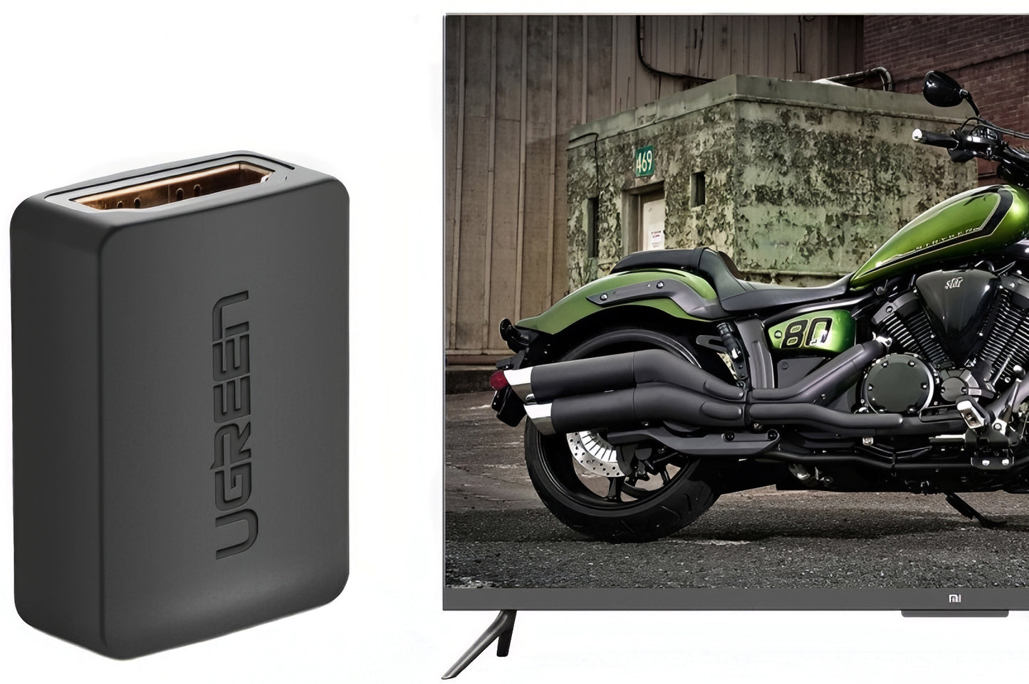 UGREEN HD112 videó adapter, HDMI - HDMI, 4K, Fekete