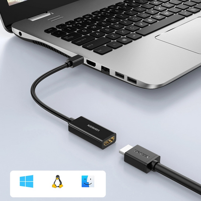 UGREEN MD112 videó adapter, MiniDisplayPort - HDMI, Fekete