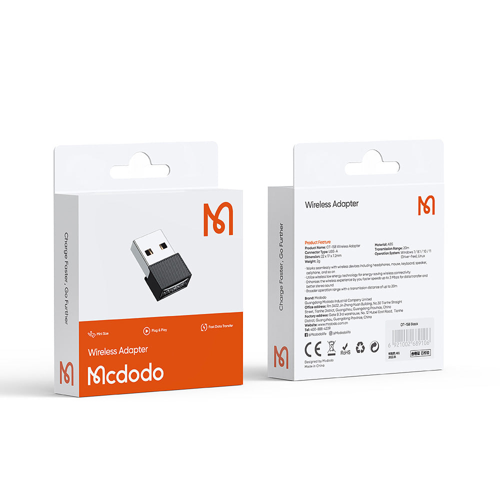 Wireless adapter McDodo OT-1580, Fekete