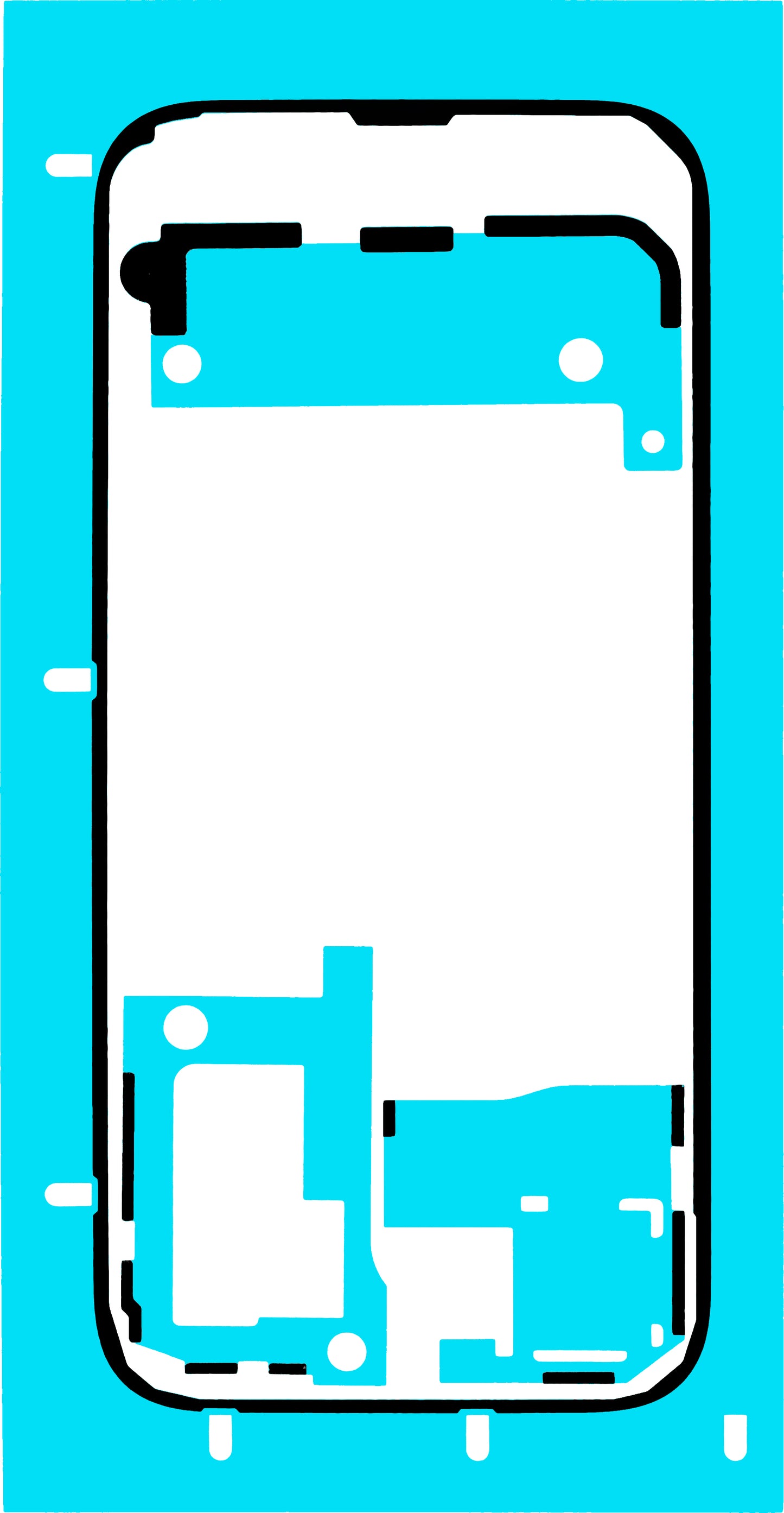 Adeziv Capac Baterie Honor 600 Pro, Service Pack 5163AHEQ