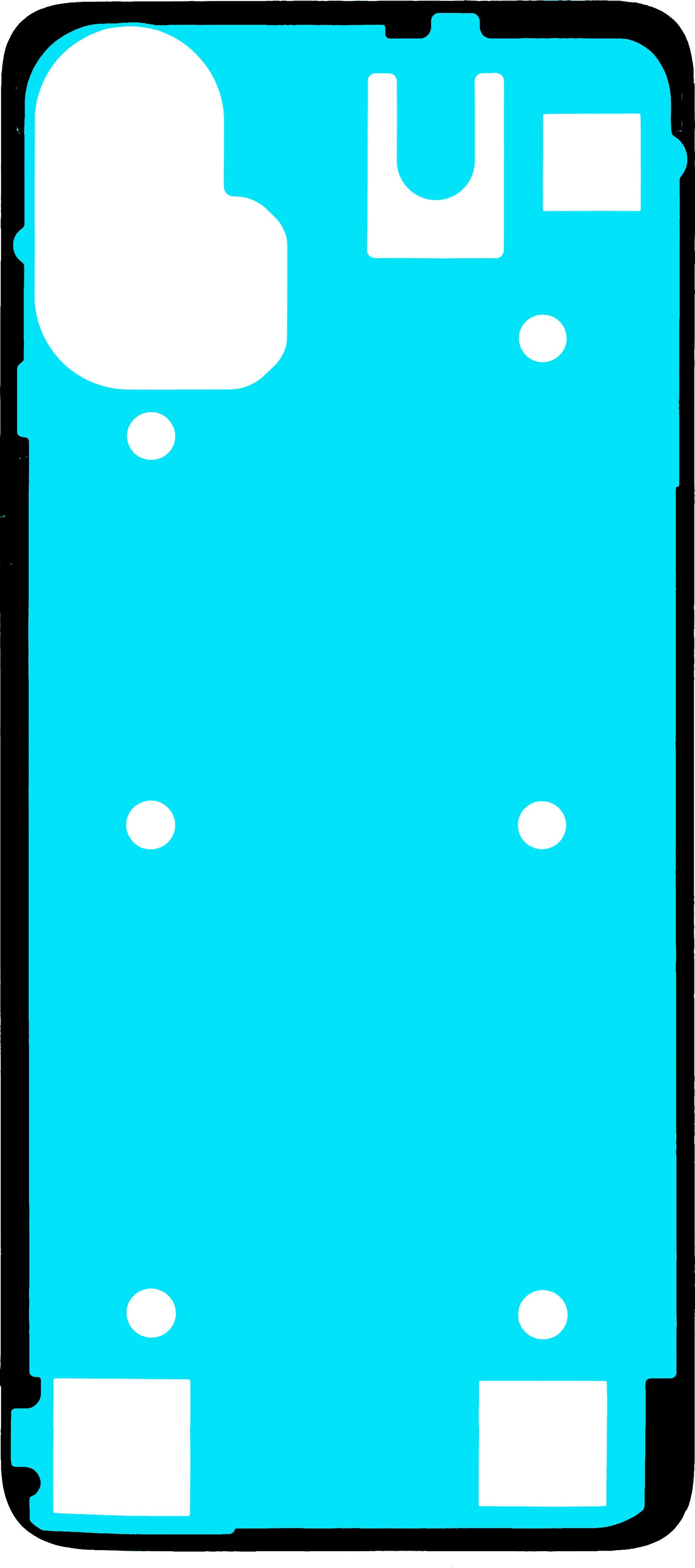 Motorola Moto G34 Akkufedél Ragasztó, Service Pack 5D78C23682