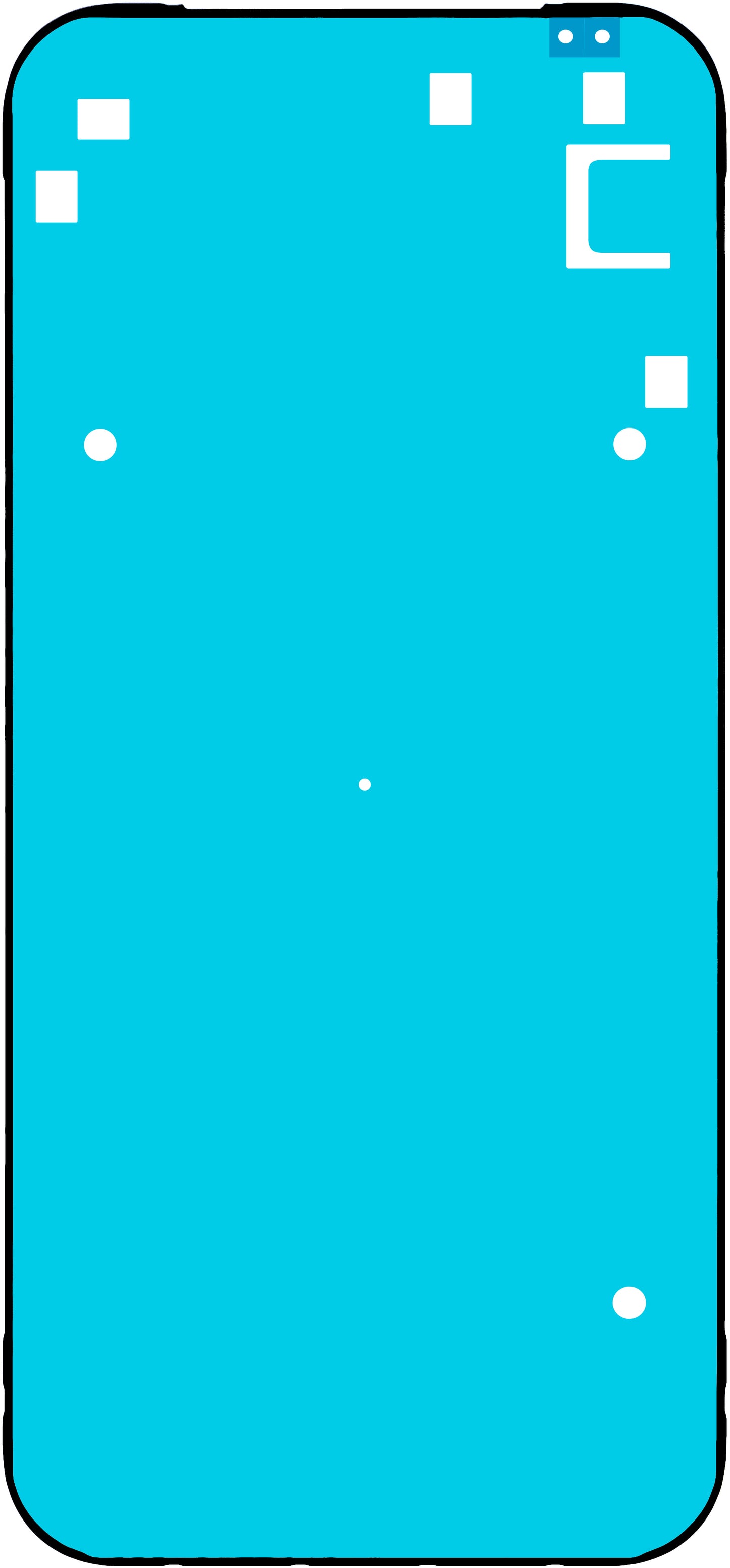 Google Pixel 9a kijelző ragasztó, Service Pack G806-12226-04