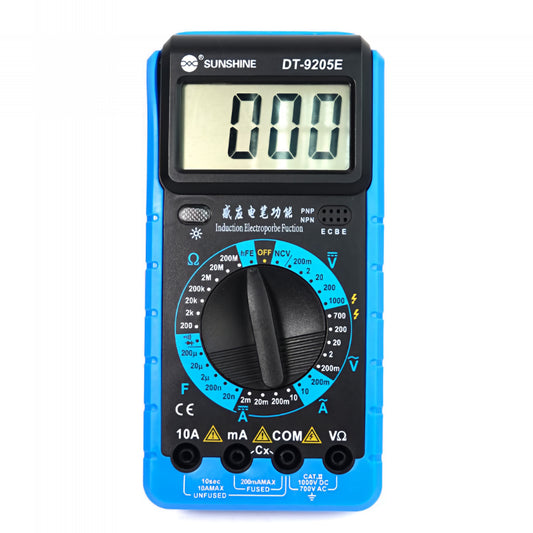 Digitális mérőműszer Sunshine DT-9205E