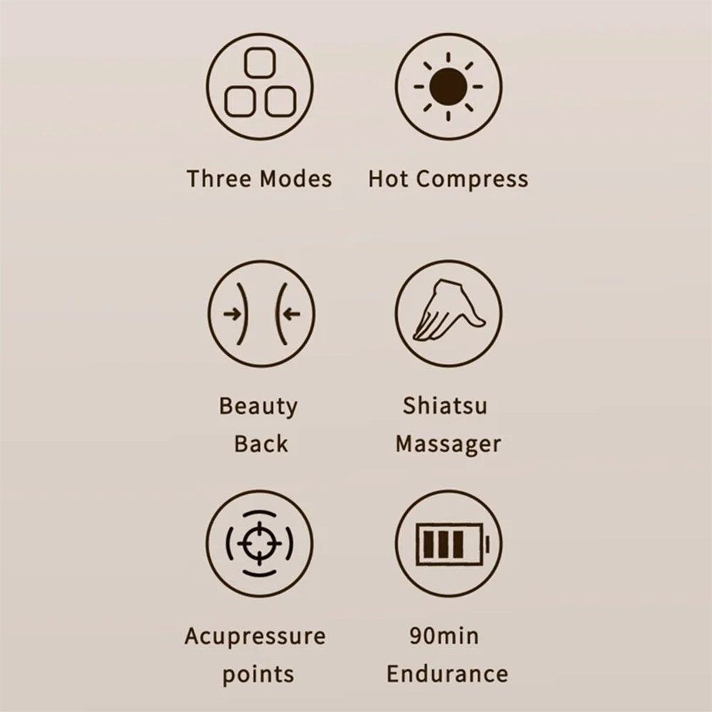 Yesido MG16 nyakmasszírozó készülék, bézs