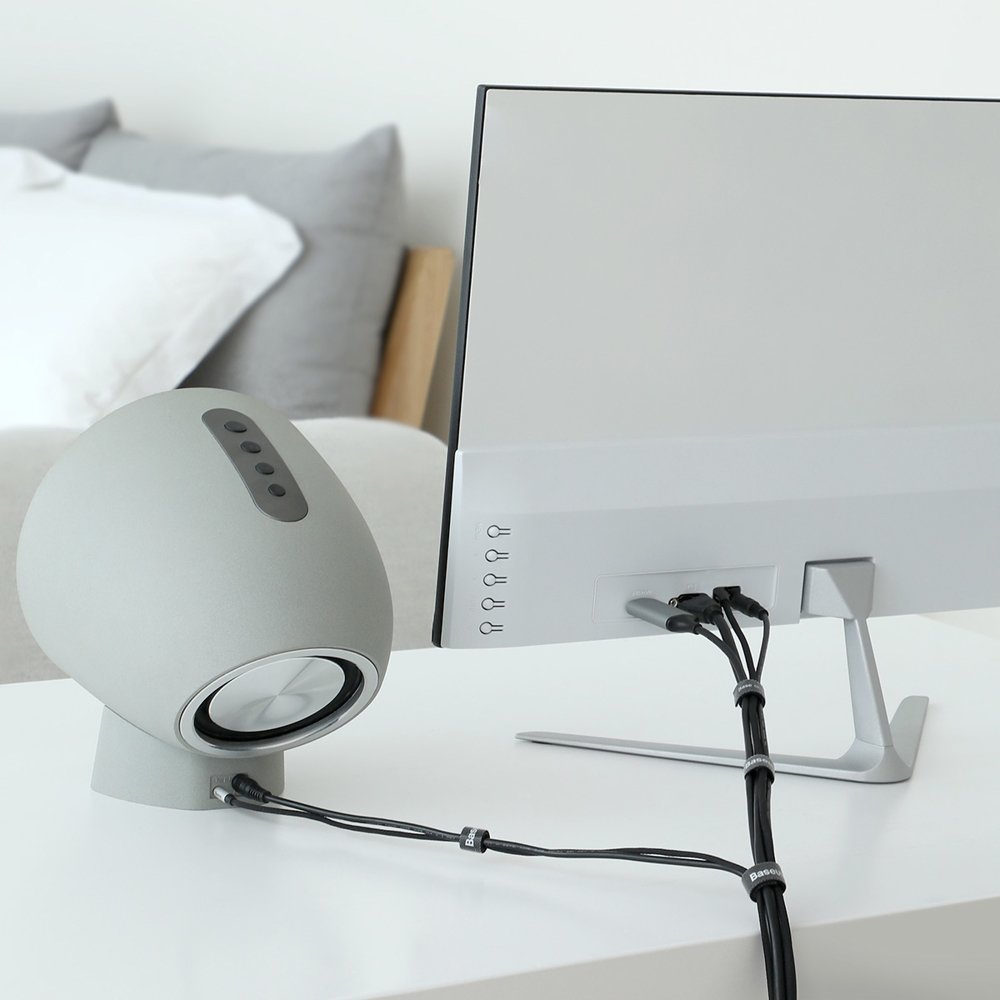 Baseus Circle kábelrendező, Velcro, 3m, fekete ACMGT-F01