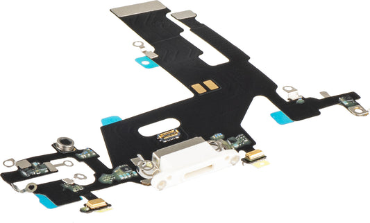 Töltőcsatlakozó szalag - Mikrofon Apple iPhone 11, Fehér