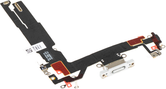 Töltőcsatlakozó szalag - Mikrofon Apple iPhone 16, Szürke