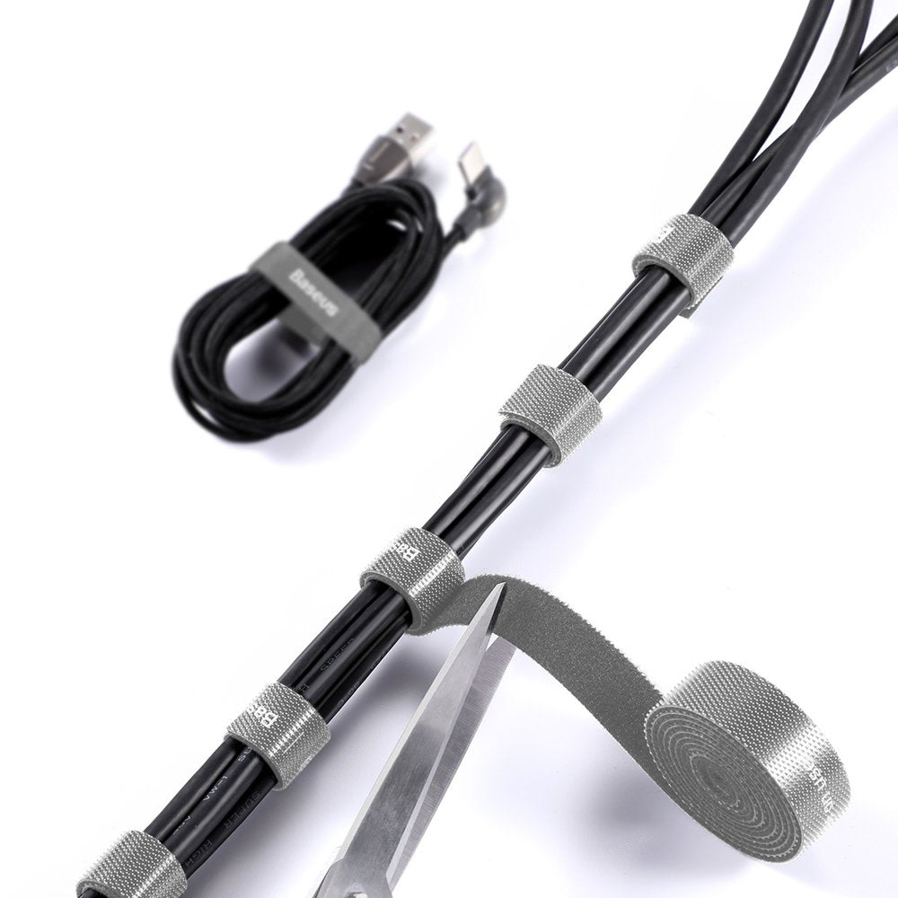 Baseus Circle Kábelrendező, Velcro, 3m, Szürke ACMGT-F0G