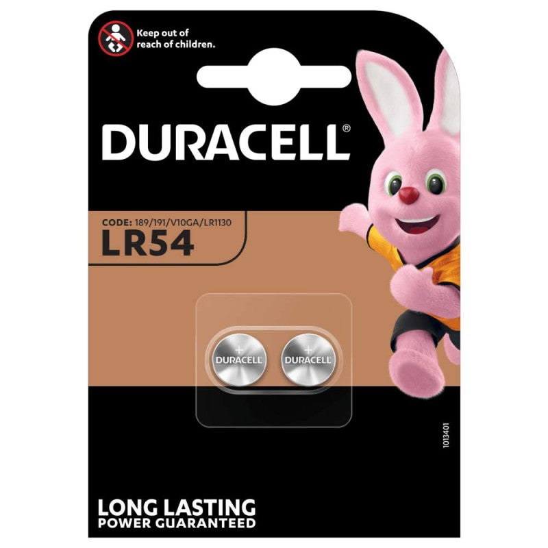 Duracell elem, LR54, 2 darabos készlet