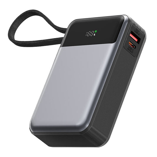 Külső akkumulátor Acefast M21, 20000mAh, 65W, QC + PD, 1 x USB-A - 2 x USB-C, Fekete