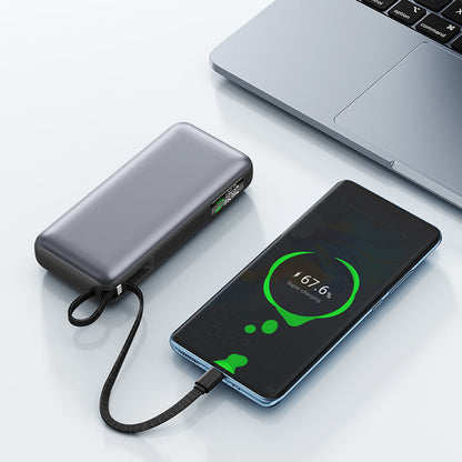 Külső akkumulátor Acefast M22, 20000mAh, 130W, QC + PD, 1 x USB-A - 2 x USB-C, Fekete