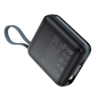 Külső akkumulátor Acefast M23, 10000mAh, 22.5W, QC + PD, 1 x Lightning - 2 x USB-C, Szürke