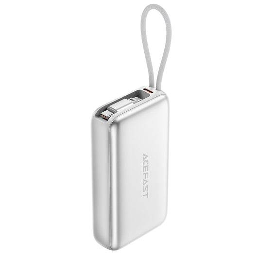 Külső akkumulátor Acefast M32, 10000mAh, 35W, PD, 2 x USB-C, Ezüst