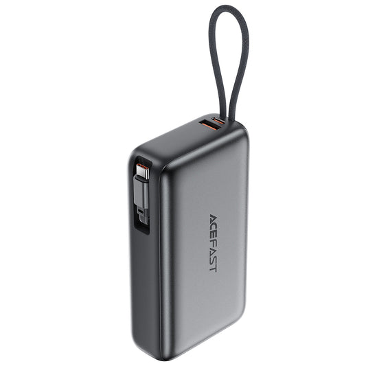Külső akkumulátor Acefast M34, 20000mAh, 45W, QC + PD, 1 x USB-A - 2 x USB-C, Szürke
