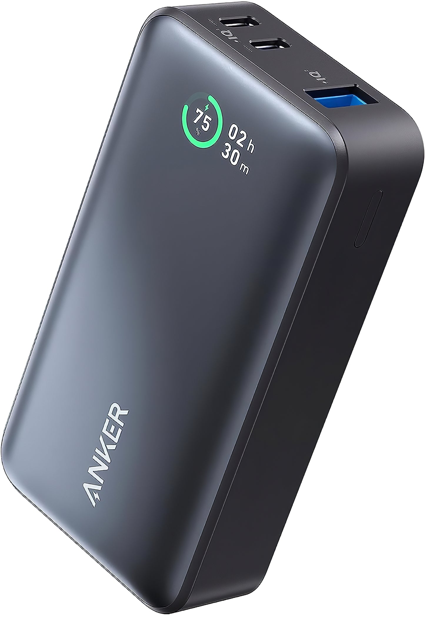 Anker 533 külső akkumulátor, 10000mAh, 30W, QC + PD, 1 x USB-A - 2 x USB-C, fekete A1256G12