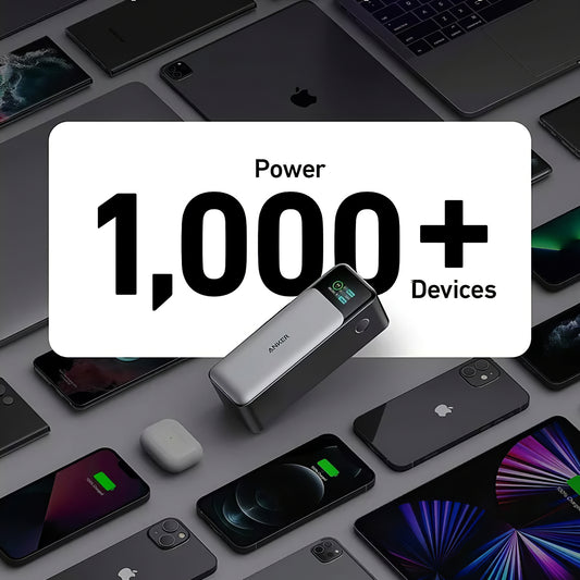 Anker 737 külső akkumulátor, 24000mAh, 140W, QC + PD, 1 x USB-A - 2 x USB-C, fekete A1289011