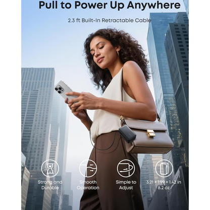 Anker Nano külső akkumulátor, 10000mAh, 45W, QC + PD, 1 x USB-A - 1 x USB-C, Fekete A1638H11