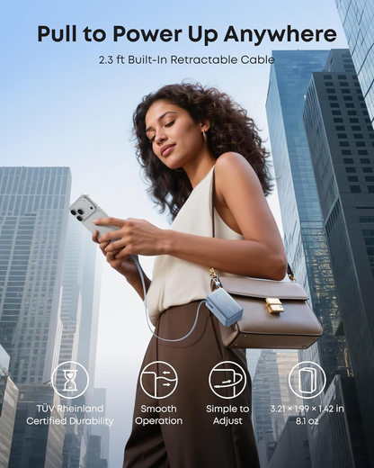 Anker Nano külső akkumulátor, 10000mAh, 45W, QC + PD, 1 x USB-A - 2 x USB-C, Kék
