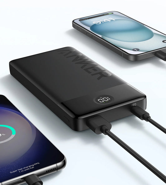 Anker PowerCore 326 külső akkumulátor, 20000mAh, 15W, 1 x USB-A - 1 x USB-C, fekete A1367G11