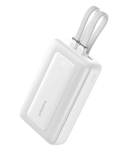 Anker PowerCore külső akkumulátor, 20000mAh, 30W, QC + PD, 1 x Lightning - 1 x USB-A - 2 x USB-C, Fehér A1681H21