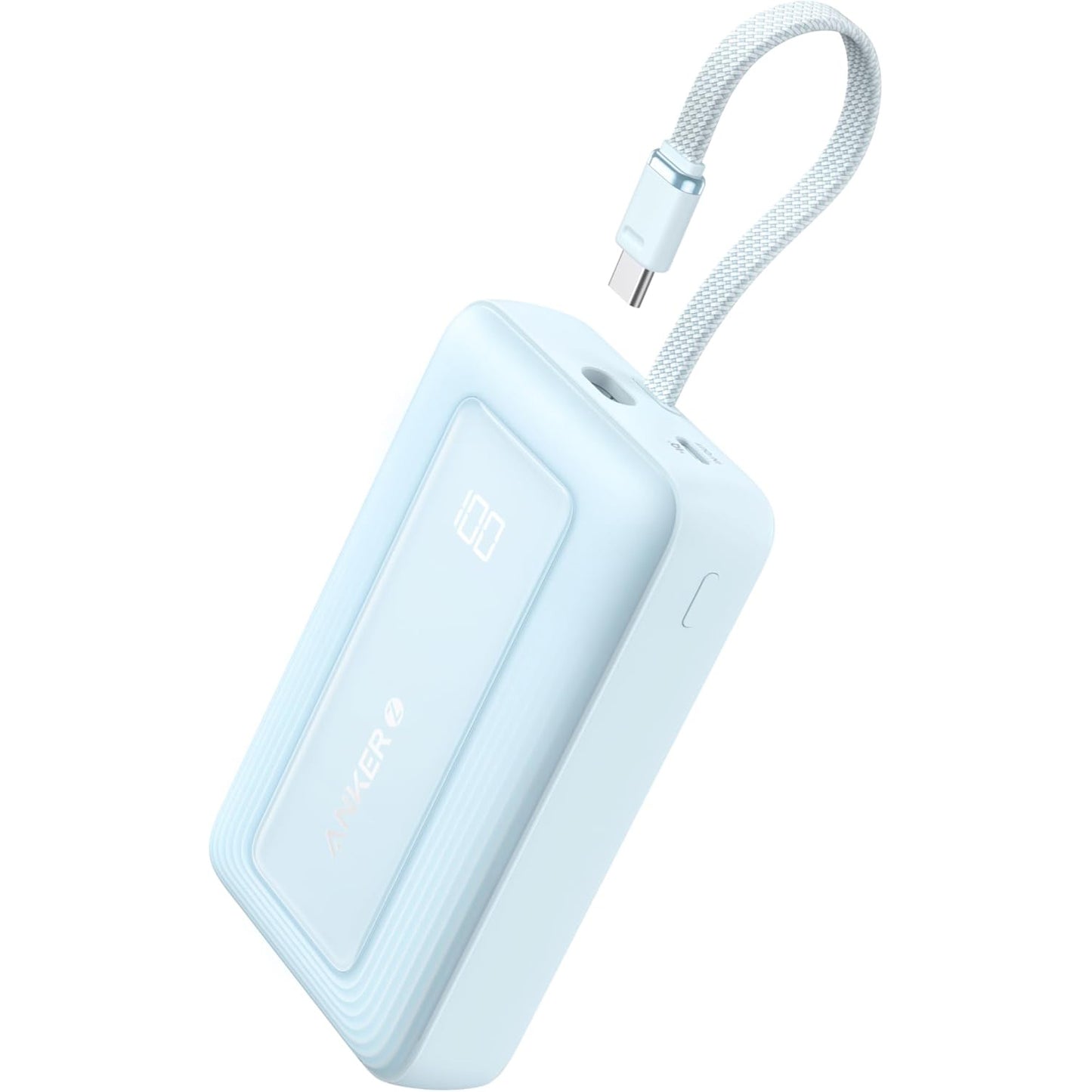 Anker Zolo külső akkumulátor, 20000mAh, 30W, QC + PD, 1 x USB-A - 2 x USB-C, kék A1689031