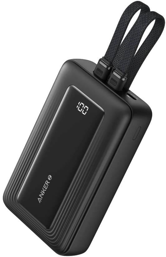 Anker Zolo külső akkumulátor, 20000 mAh, 30 W, QC + PD, 1 x Lightning – 1 x USB-A – 2 x USB-C, fekete A1681012
