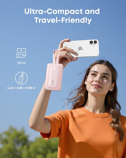 Anker Zolo külső akkumulátor, 10000mAh, 35W, QC + PD, 1 x USB-A - 2 x USB-C, Fekete A1680H12