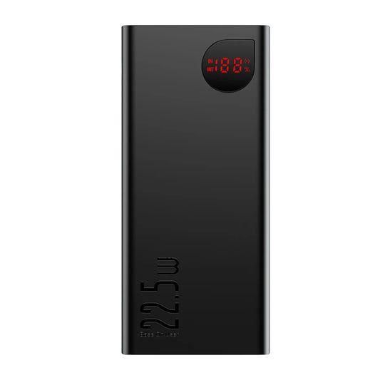 Baseus Adaman külső akkumulátor, 40000mAh, 22.5W, QC + PD, 1 x USB-C - 3 x USB-A, Fekete