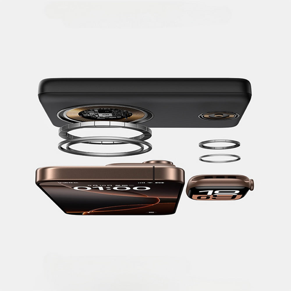 Baseus Bank EnerFill FT11 külső akkumulátor, 10000mAh, 27W, PD + QI + FQI, 2 x QI - 1 x USB-C, Fekete P1008210G123-00