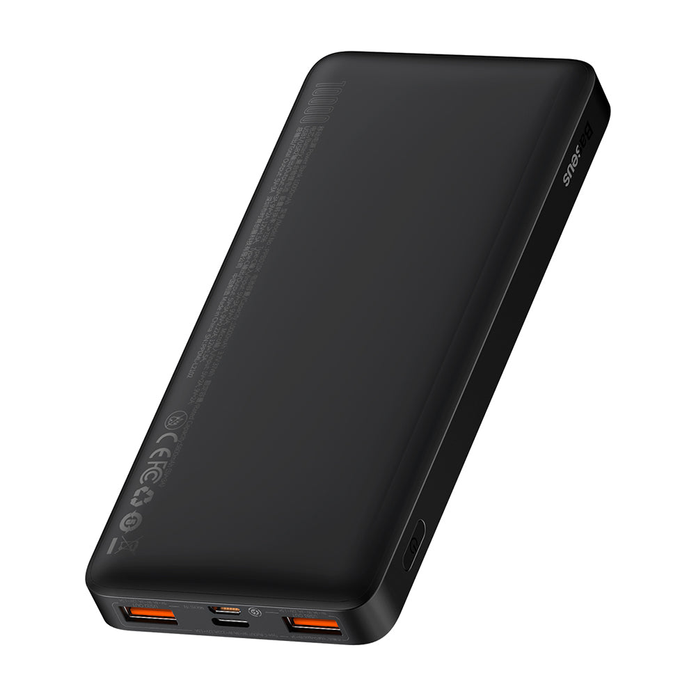 Baseus Bipow külső akkumulátor, 10000mAh, 20W, QC + PD, 1 x USB-C - 2 x USB-A, Fekete PPBD050301
