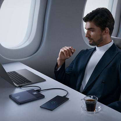 Baseus Blade 2 külső akkumulátor, 12000mAh, 65W, PD, 2 x USB-C, narancssárga P10063801733-00