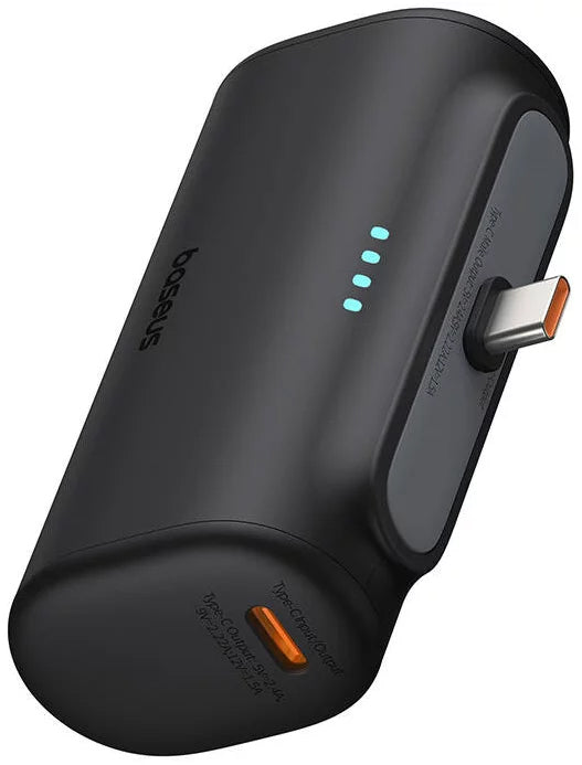Baseus Compact külső akkumulátor, 5000mAh, 20W, PD, 2 x USB-C, fekete P10068306113-00