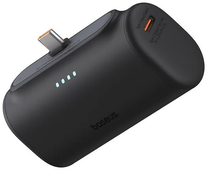 Baseus Compact külső akkumulátor, 5000mAh, 20W, PD, 2 x USB-C, fekete P10068306113-00